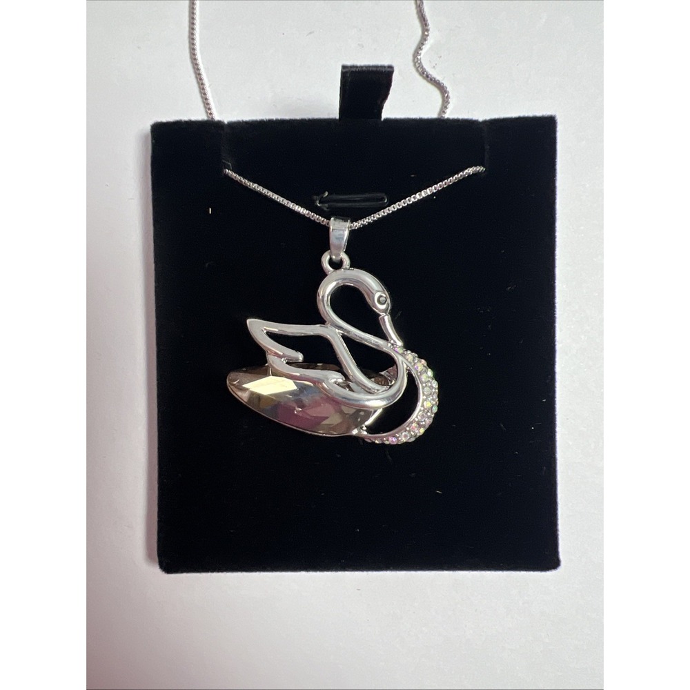 Osiana Fashion‎ Silver Swan Jewelry W Birth Crystal Customized For Her